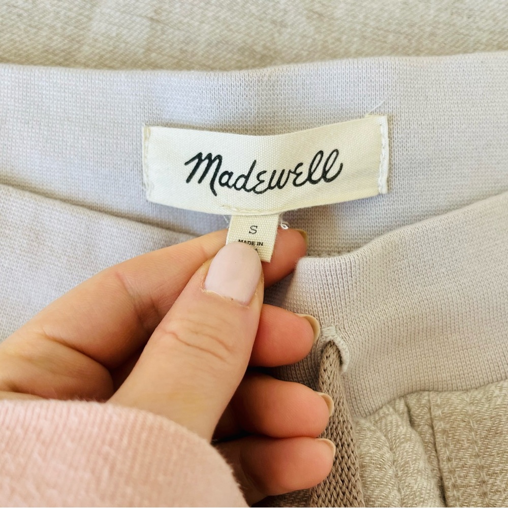 Madewell Waffleback Loungewear Cream Joggers - Picture 8 of 8